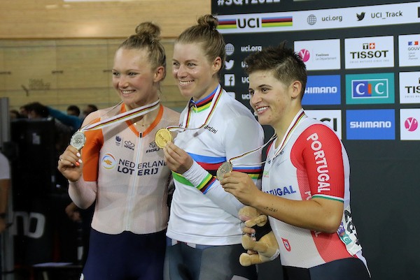 Van der Duin naar zilver op WK Omnium