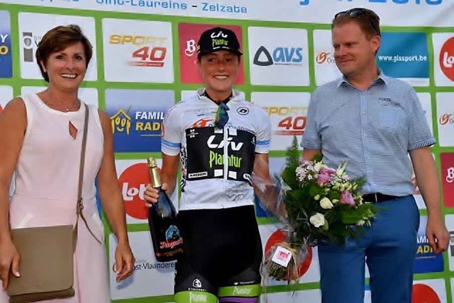 Mackaij tweede in tijdrit BeNe Ladies Tour