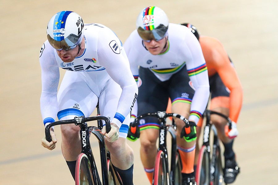 Nederlandse teamsprinters winnen goud in Frankrijk