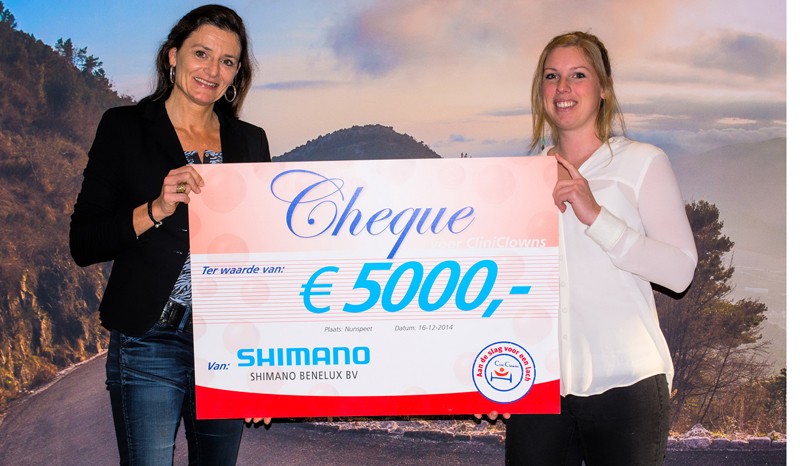 Shimano Benelux doneert aan Cliniclowns