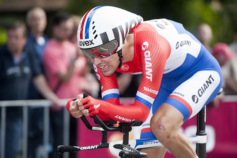 Tom Dumoulin wint tijdrit in Eneco Tour, Boom leidt