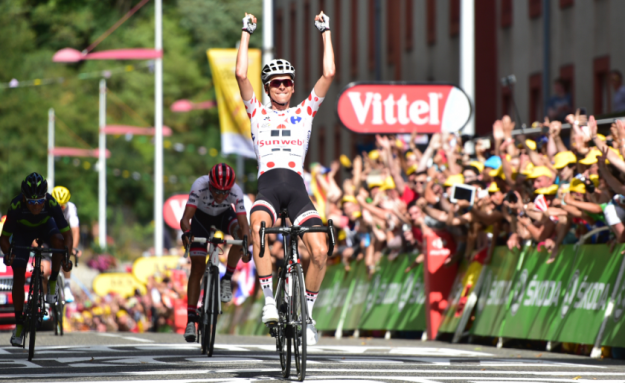 Fransman Warren Barguil wint op 14 juli