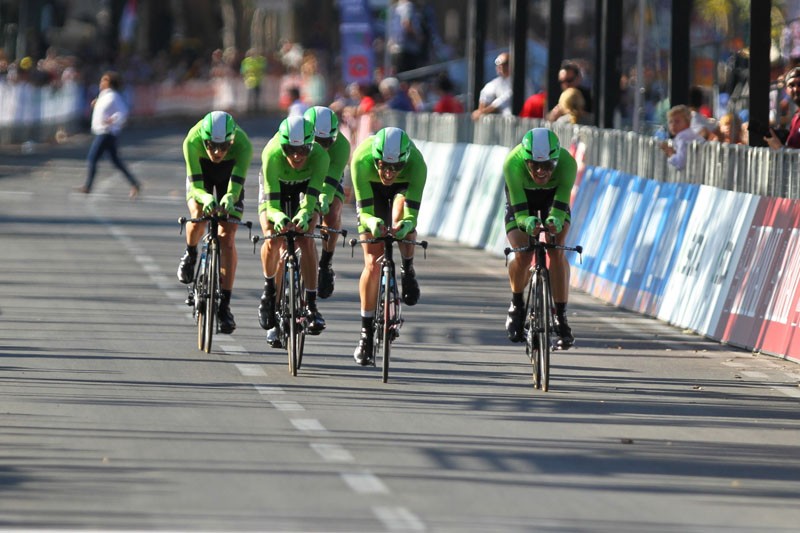 Drie Nederlandse teams op WK ploegentijdrit mannen