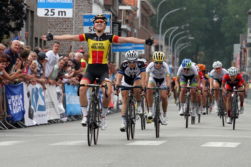 Jolien d'Hoore klopt Pieters in BeNe Ladies Tour