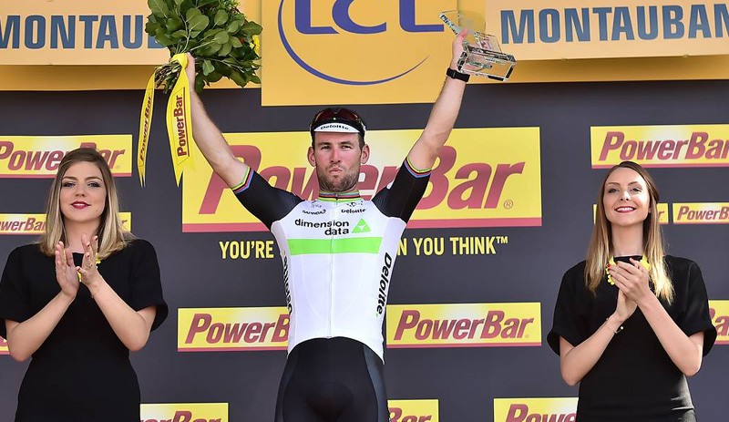 Cavendish wint zijn vierde in Tour