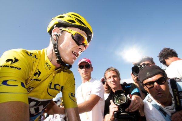 Gele truidrager Froome naar Surhuisterveen