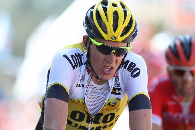 Gesink en Oomen van voren in California