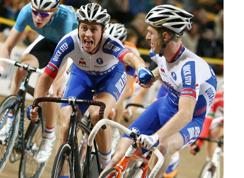 Niki Terpstra in actie in Zesdaagse Londen