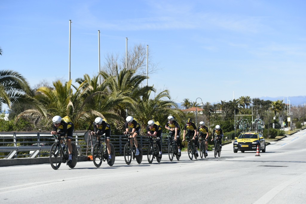 BMC wint ploegentijdrit Tirreno, Lotto-Jumbo zesde