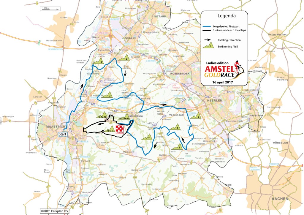 Parcours vrouweneditie Amstel Gold Race