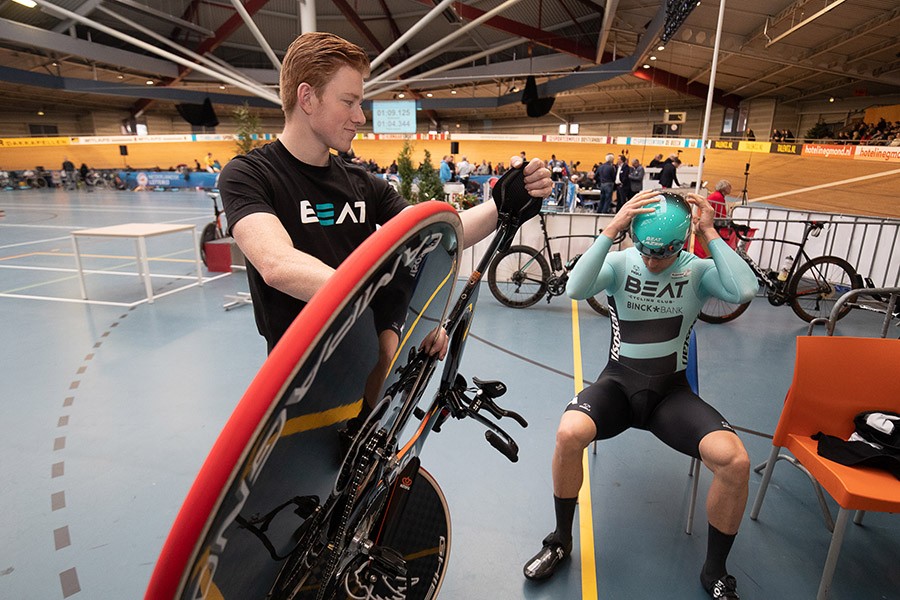 Theo Bos naar nationale titel op kilometer