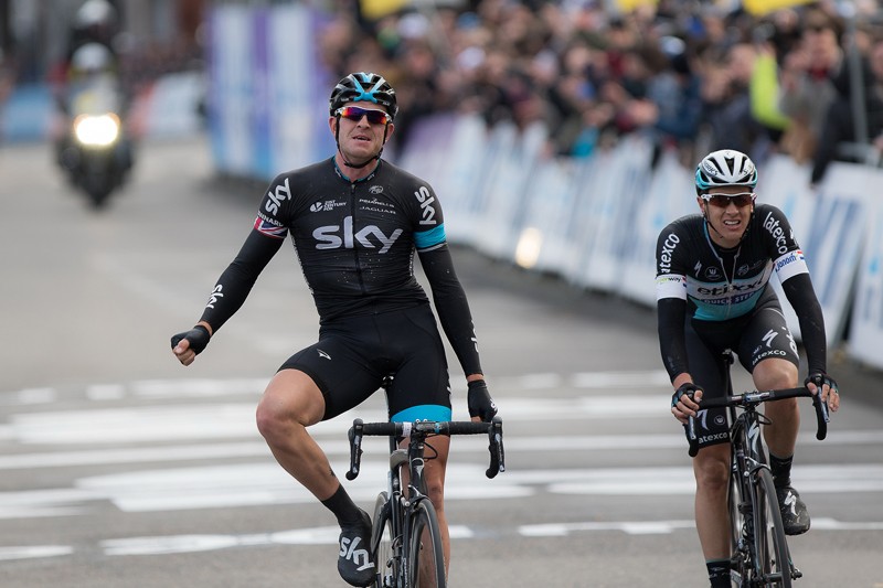 Niki Terpstra is tweede in Nieuwsblad