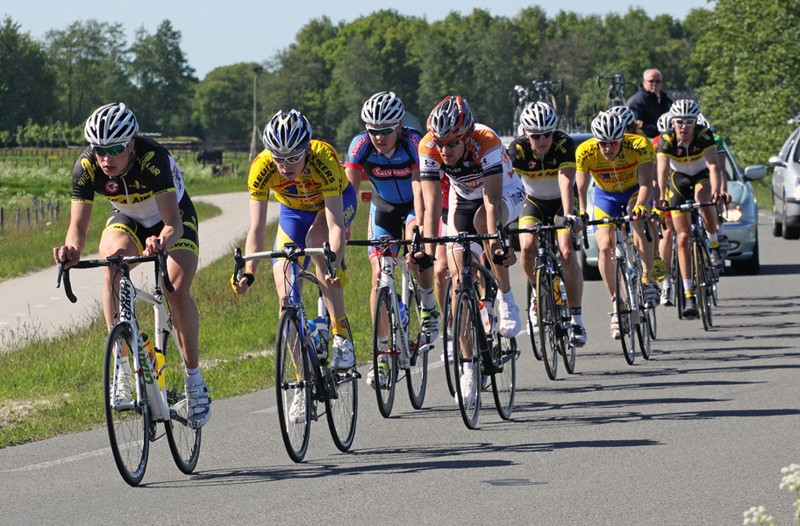 Sven Kramer en Jorrit Bergsma op NK Wielrennen