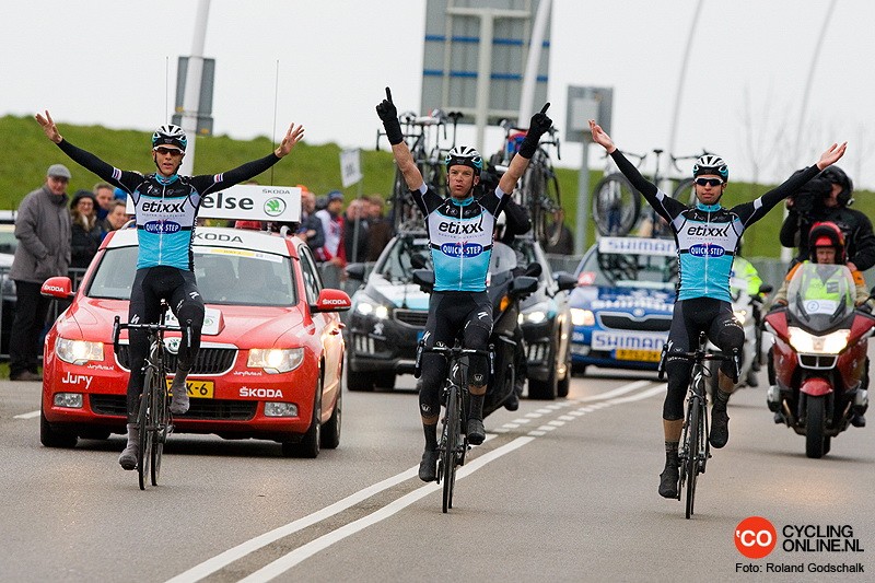 Terpstra en ploeggenoten vullen podium in Zeeland