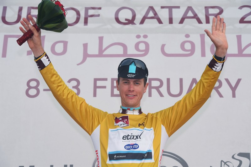 Terpstra wint en leidt in Qatar