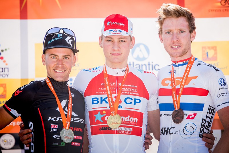 Van der Poel wint zijn eerste op de MTB