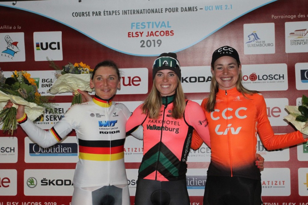 Demi Vollering derde in  Women's Tour