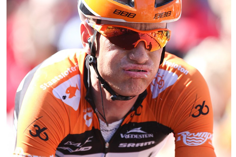 Pieter Weening na val uit koers in Catalunya