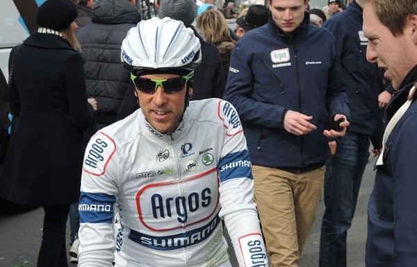 De Kort en Timmer in Giro-trein Argos-Shimano