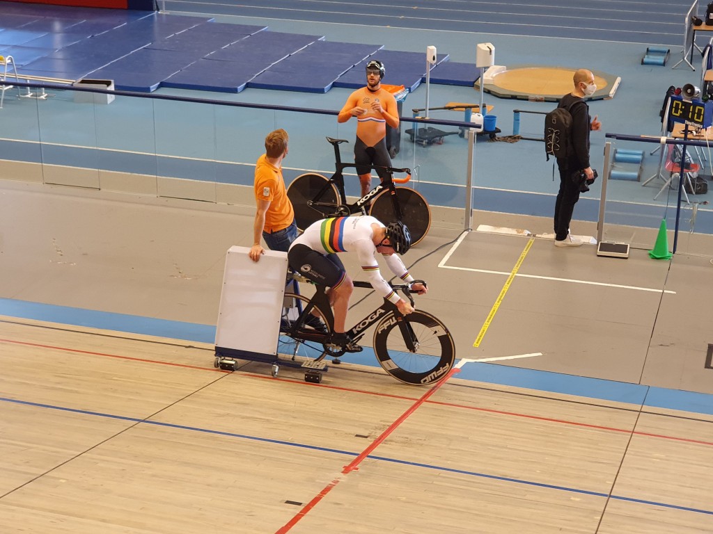 Van den Berg verovert startpositie teamsprint