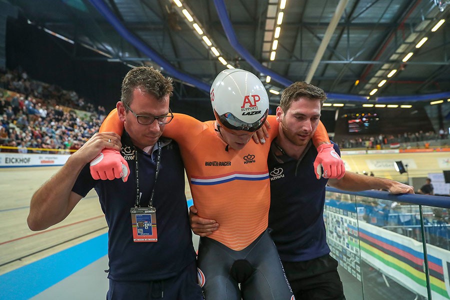 Hoogland wint wereldtitel op kilometer