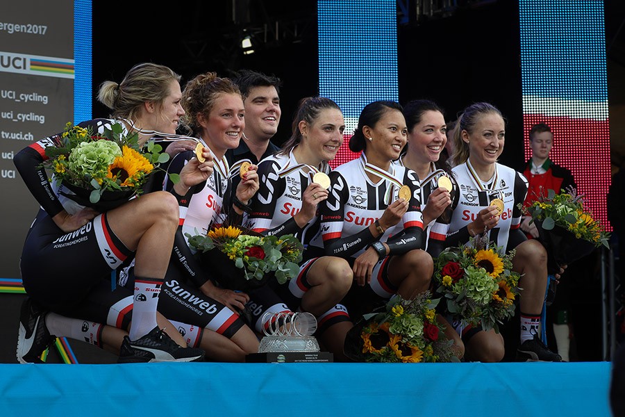 Sunweb-vrouwen naar wereldtitel ploegentijdrit