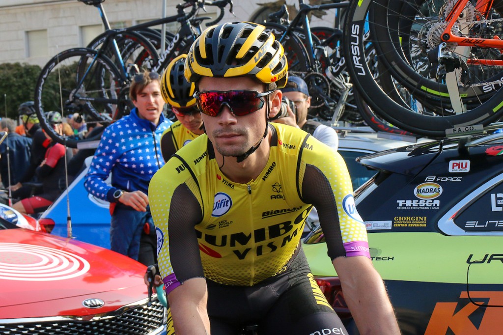 Roglic terug in rood, Poels elfde in tijdrit