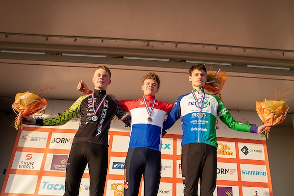 De kampioenen van dag 1 NK veldrijden Rucphen