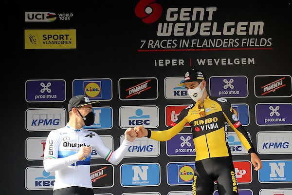 Deelnemers en rugnummers Gent-Wevelgem mannen