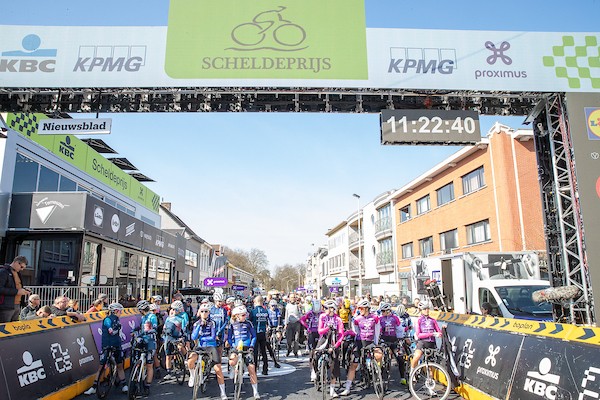 Deelnemers en rugnummers Scheldeprijs vrouwen