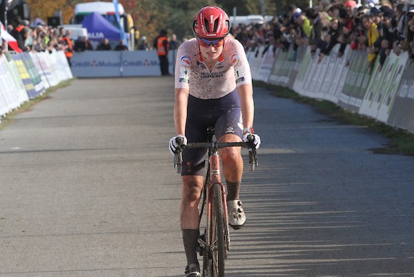 Bentveld net naast podium op EK Veldrijden