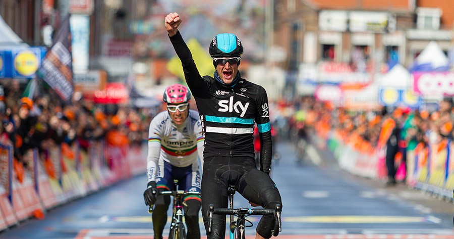 Wout Poels wint Luik-Bastenaken-Luik